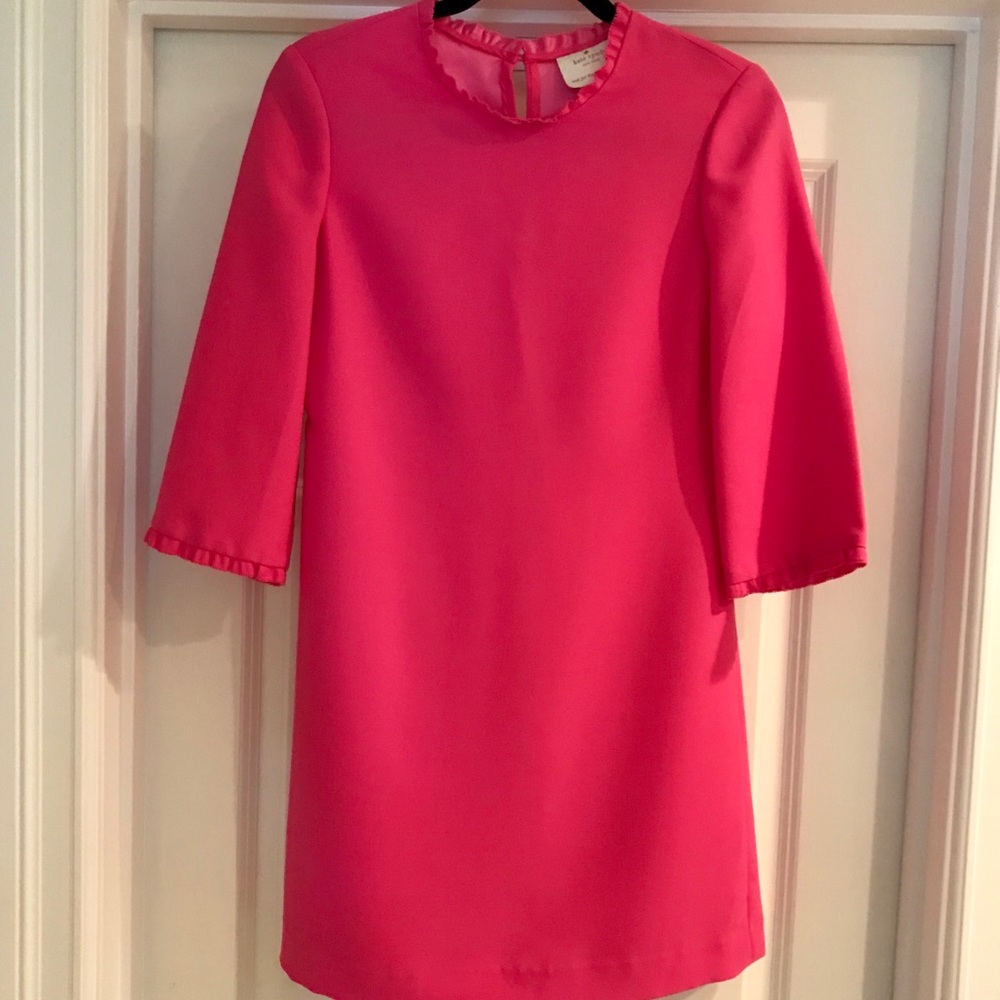 Kate Spade Ruffle Trim Shift (Dizzy) Dress